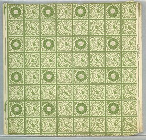Papel pintado, Diaper, 1863-70 de Unknown